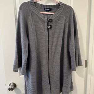 3/4 sleeve cardigan sweater